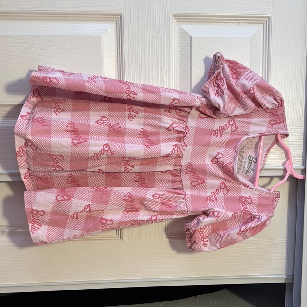Barbie Pink Plaid Dress